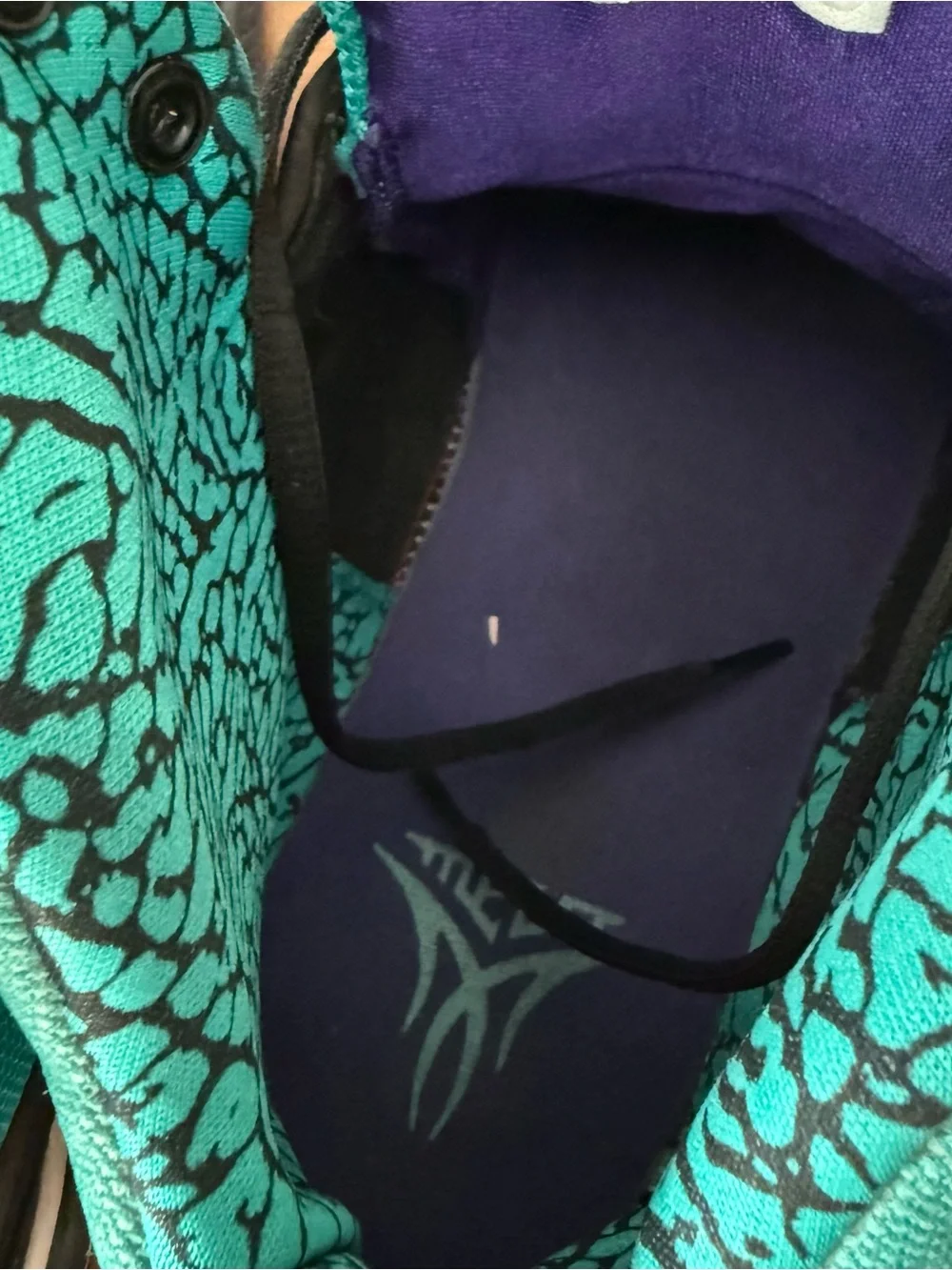 Nike Jordan B'Mo New Emerald Black Grape Ice 580590-008 Men's Size 17 RARE size